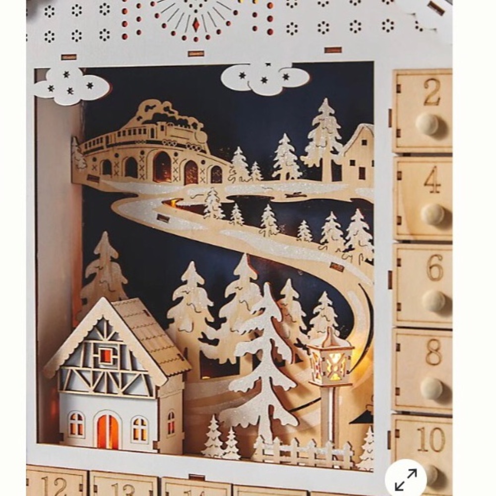 Anthropologie Advent Calendar Village in the Alps Christmas Holidays NIB RARE - Picture 3 of 14